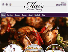 Tablet Screenshot of macseugenecatering.com